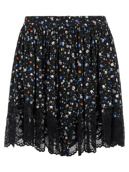 Floral lace skirt Skirts