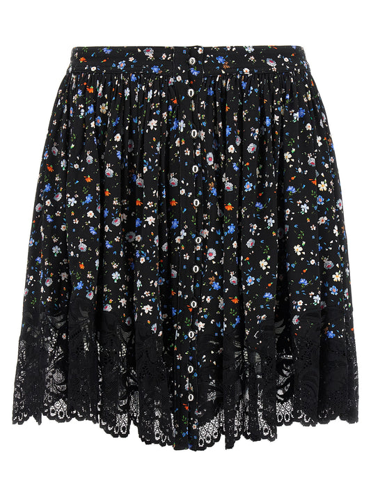 Floral lace skirt Skirts