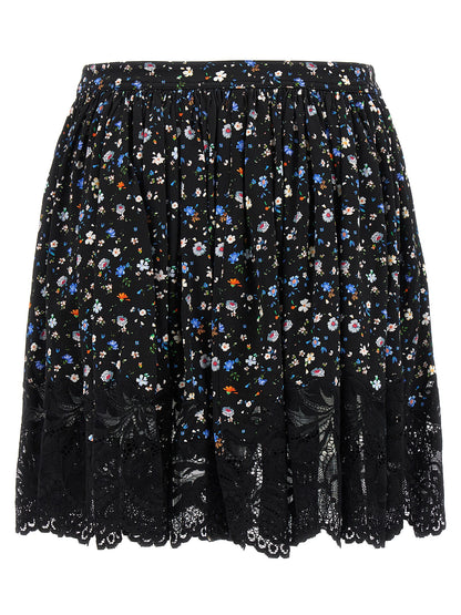 Floral lace skirt Skirts