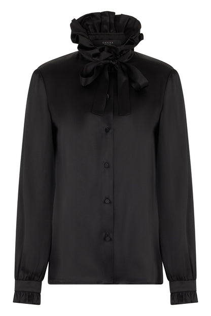 Silk blouse with bow RTW
