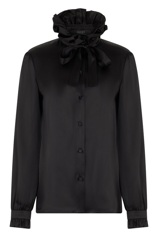 Silk blouse with bow RTW