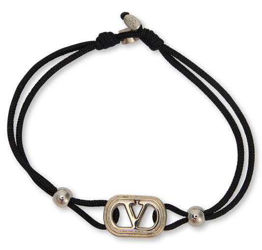 Bracelet with metallic logo RTW
