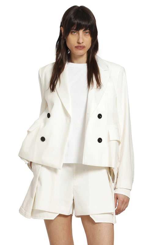 Sacai Wool suiting x denim jacket