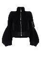 Sacai Nylon twill x wool knit blouson