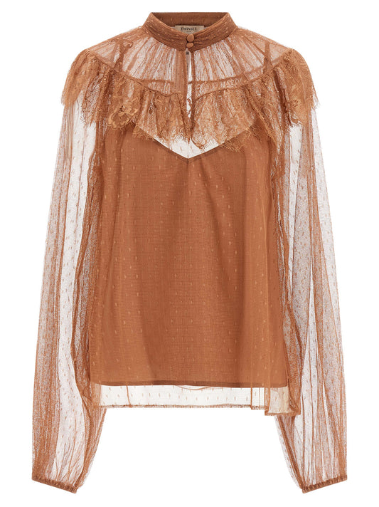 Tulle plumetis blouse Shirt, blouse