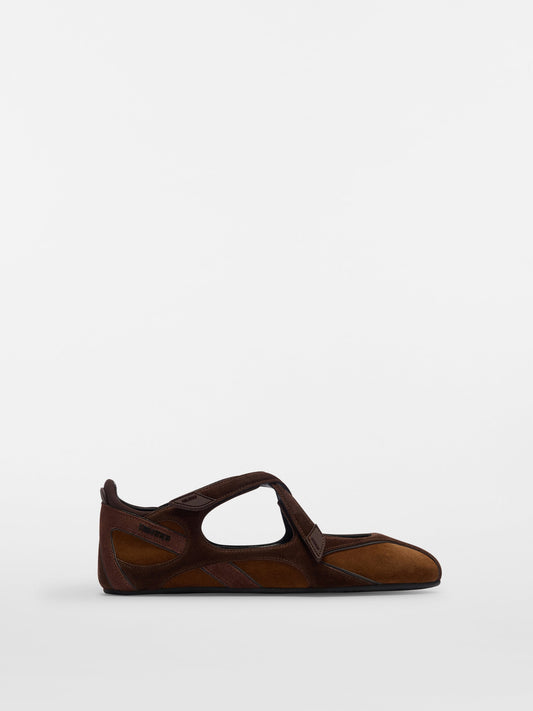 The Attico Ballet flat with hook closure