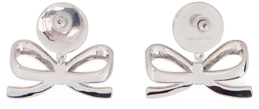 Earrings with bow and pearl RTW
