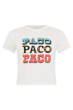 Rabanne T-shirt with graphic "PACO"