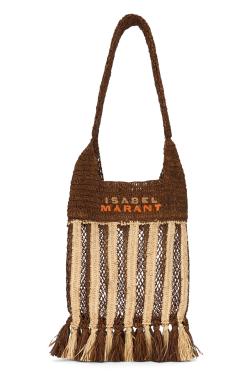 Isabel Marant Raffia tote bag with fringes