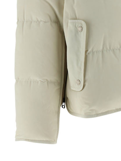 Fur insert cropped down jacket Down jacket, Parka, Casual jackets