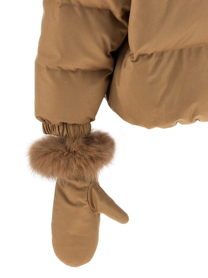 Down jacket with mittens Down jacket, Parka, Casual jackets