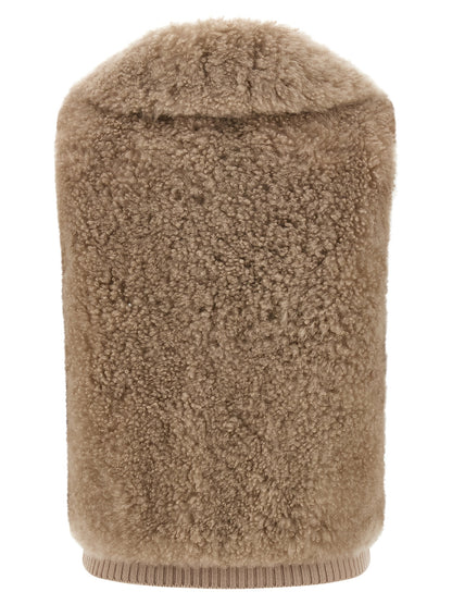 Shearling vest Fur