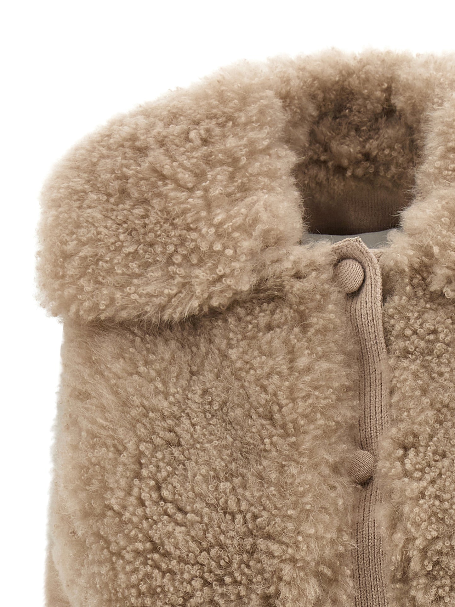 Shearling vest Fur