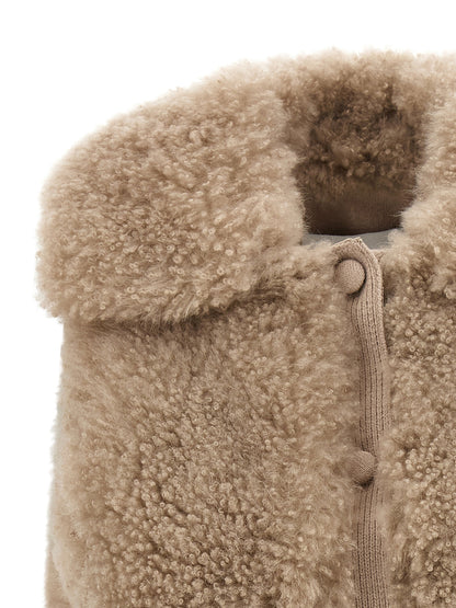 Shearling vest Fur