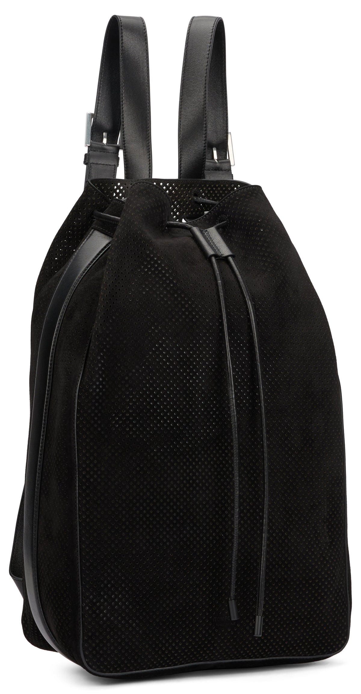 T-line backpack in perforated suede BAGS