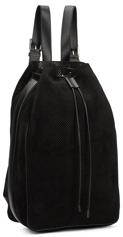 T-line backpack in perforated suede BAGS
