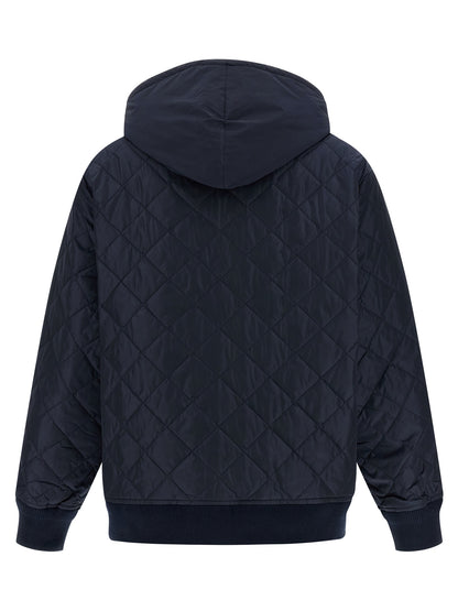 Quilted hooded jacket Down jacket, Parka, Casual jackets