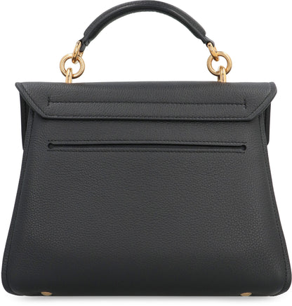 FERRAGAMO Gancini pebbled leather handbag