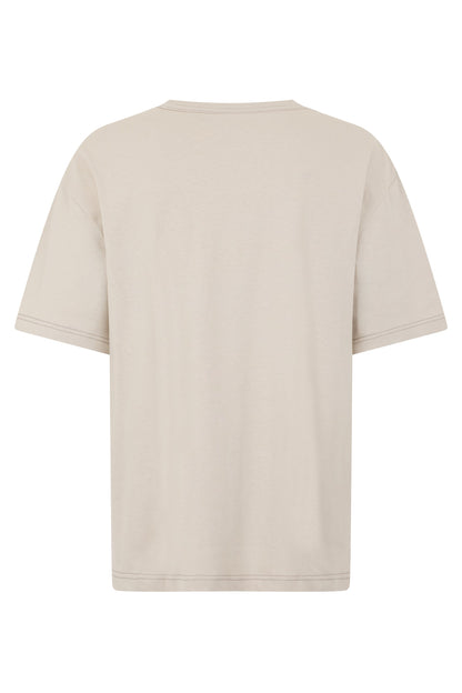 T-shirt in cotton and linen blend RTW