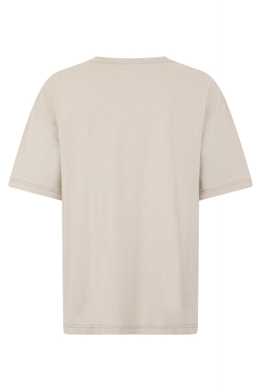 T-shirt in cotton and linen blend RTW
