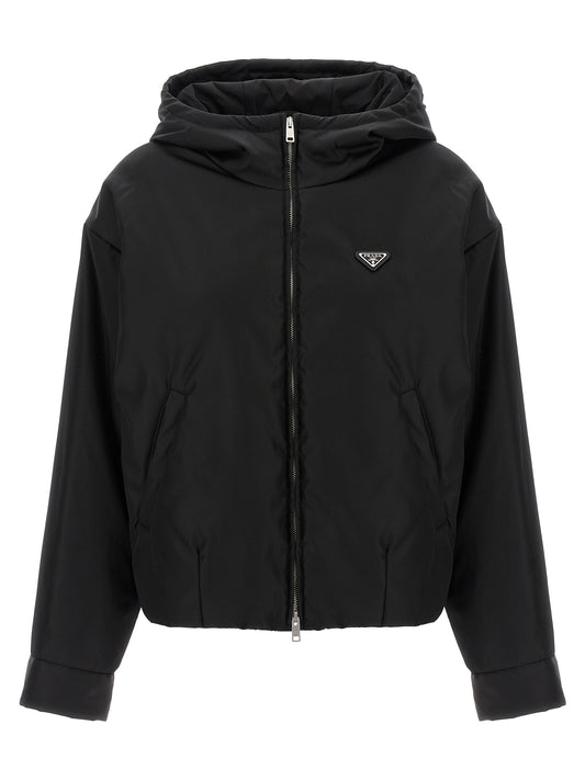 Re-Nylon hooded jacket Down jacket, Parka, Casual jackets
