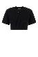 Off White Off stamp rib cropped tee  black