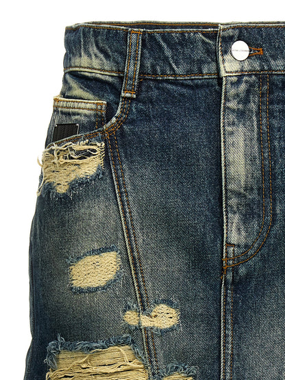 'The Rip And Repair Straight Jean' skirt Skirts
