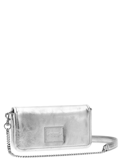 'The Metallic Leather Chain Mini Bag' crossbody bag Crossbody bags