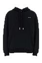 Off White Emb arrow out flower reg hoodi