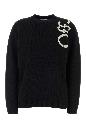 Off White Vertical bookish knit crew uni