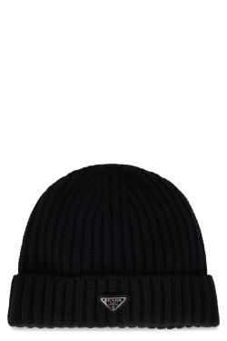 Prada Wool knit cap with logo