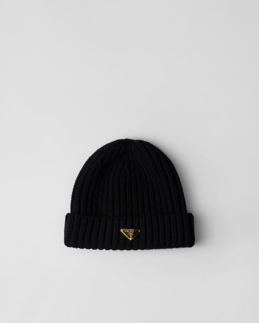 Prada Wool knit cap with logo