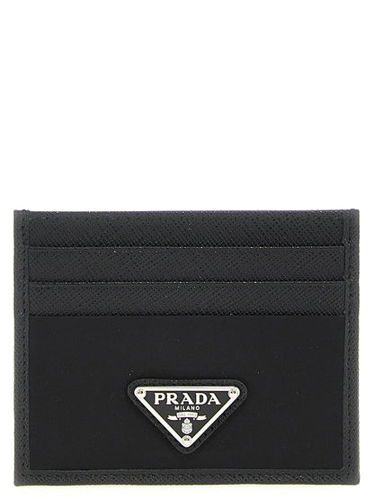 Re-Nylon Saffiano cardholder Wallets, card holders