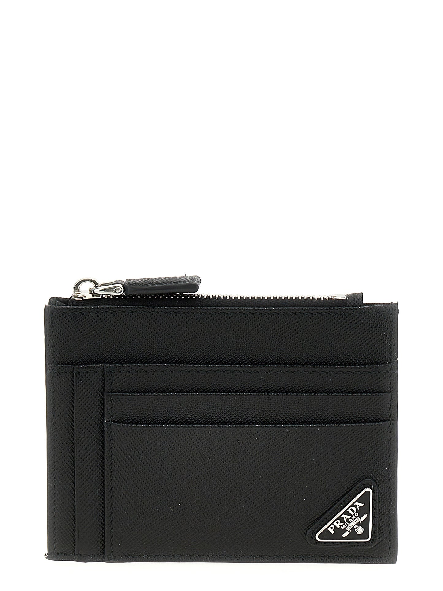 Saffiano logo card holder Wallets, card holders