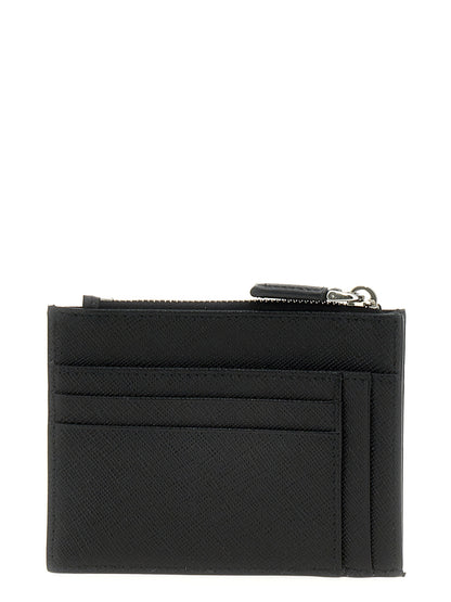 Saffiano logo card holder Wallets, card holders