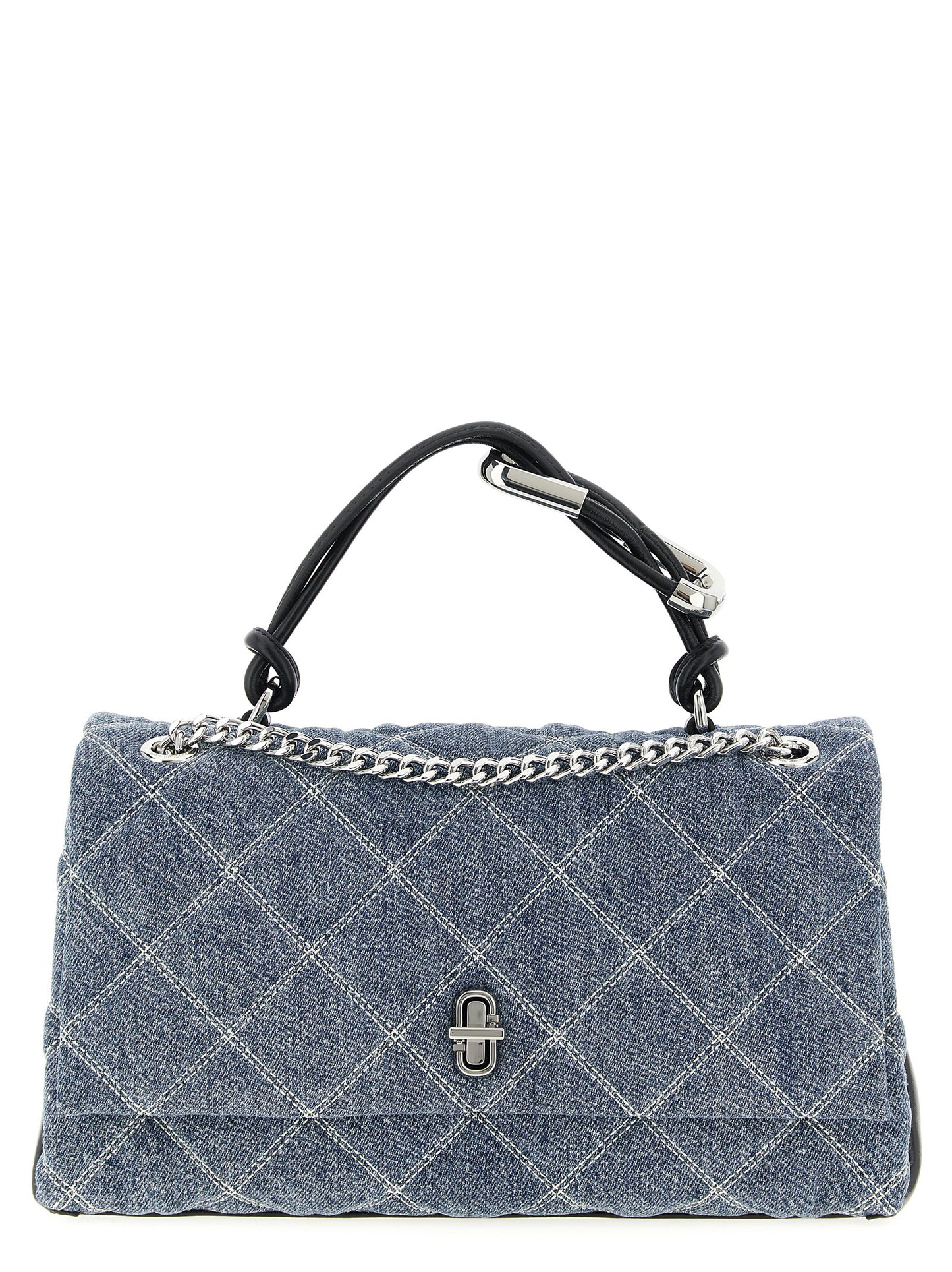 'The Quilted Denim Dual' medium shoulder bag Shoulder bags