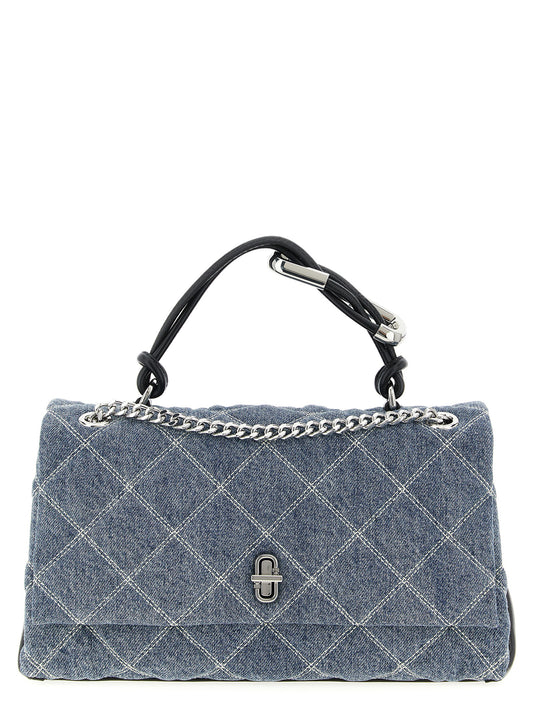 'The Quilted Denim Dual' medium shoulder bag Shoulder bags