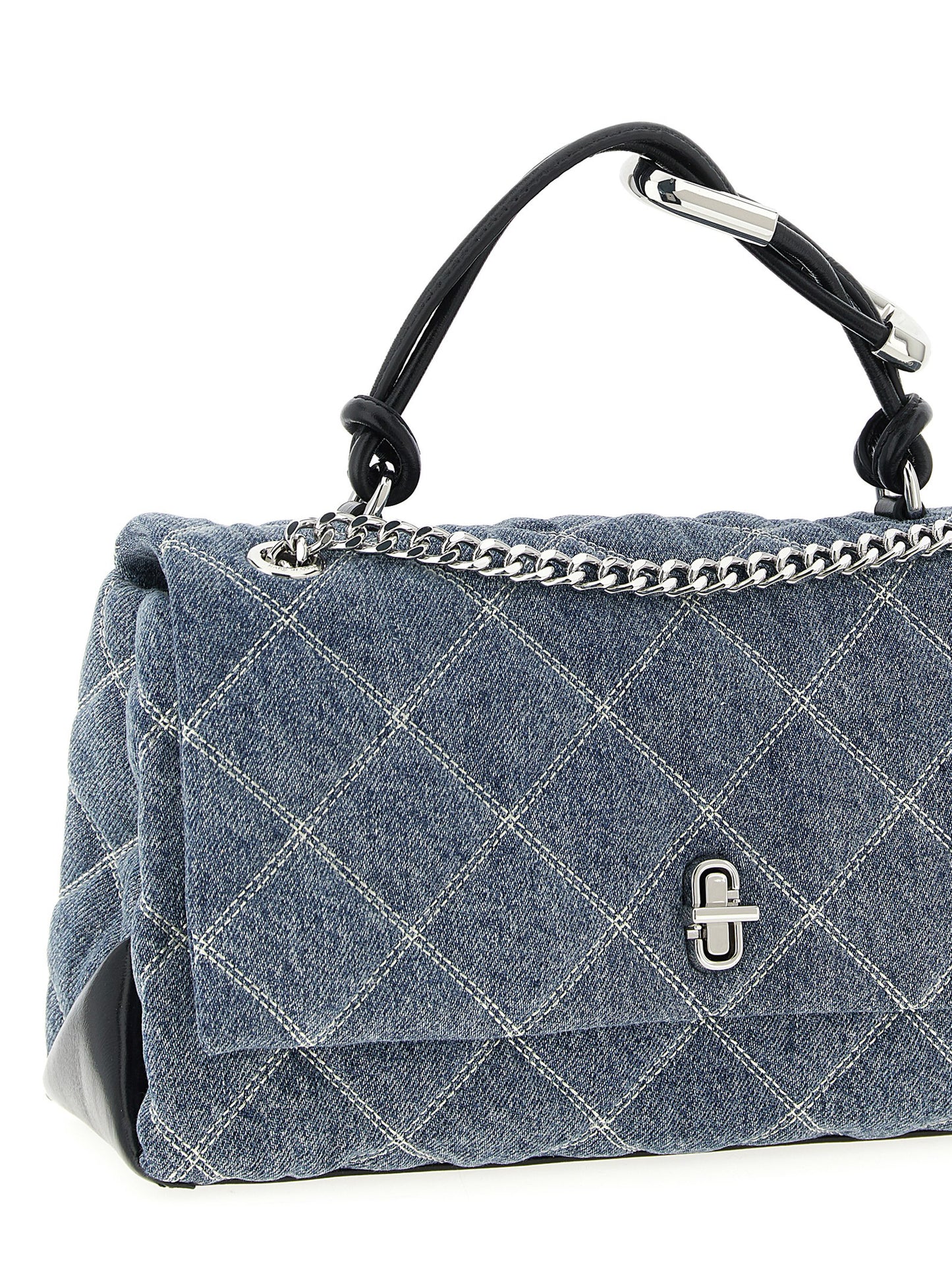 'The Quilted Denim Dual' medium shoulder bag Shoulder bags