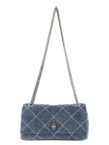 'The Quilted Denim Dual Chain' shoulder bag Shoulder bags