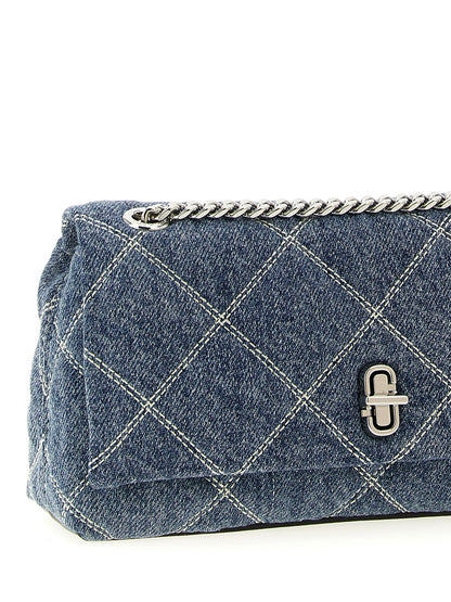 'The Quilted Denim Dual Chain' shoulder bag Shoulder bags