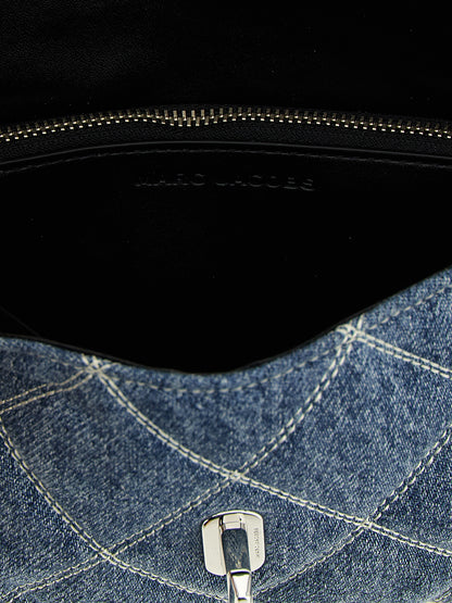 'The Quilted Denim Dual Chain' shoulder bag Shoulder bags