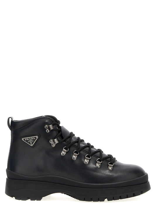 Logo leather ankle boots Boots, ankle boots