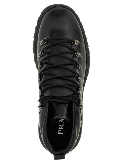 Logo leather ankle boots Boots, ankle boots