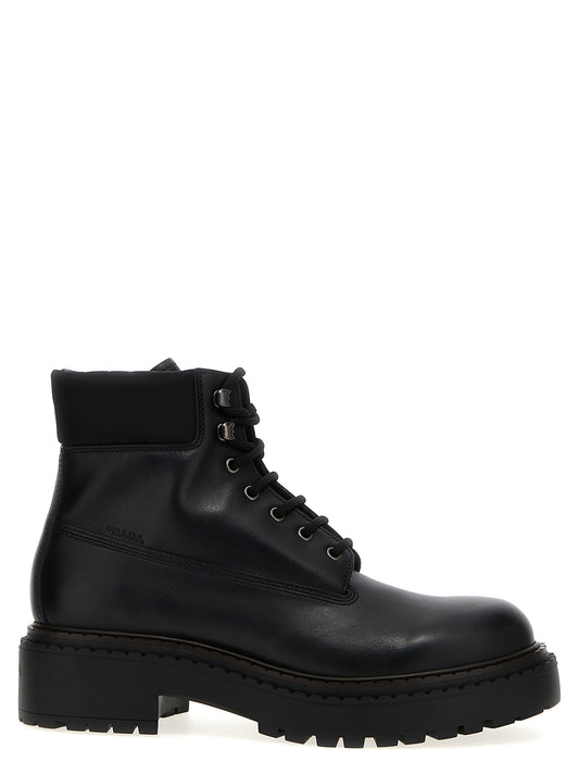 Re-Nylon leather ankle boots Boots, ankle boots