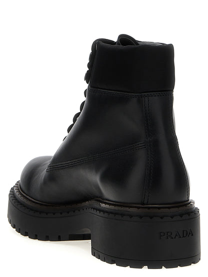 Re-Nylon leather ankle boots Boots, ankle boots