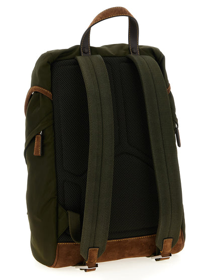 Re-Nylon and suede backpack Backpacks