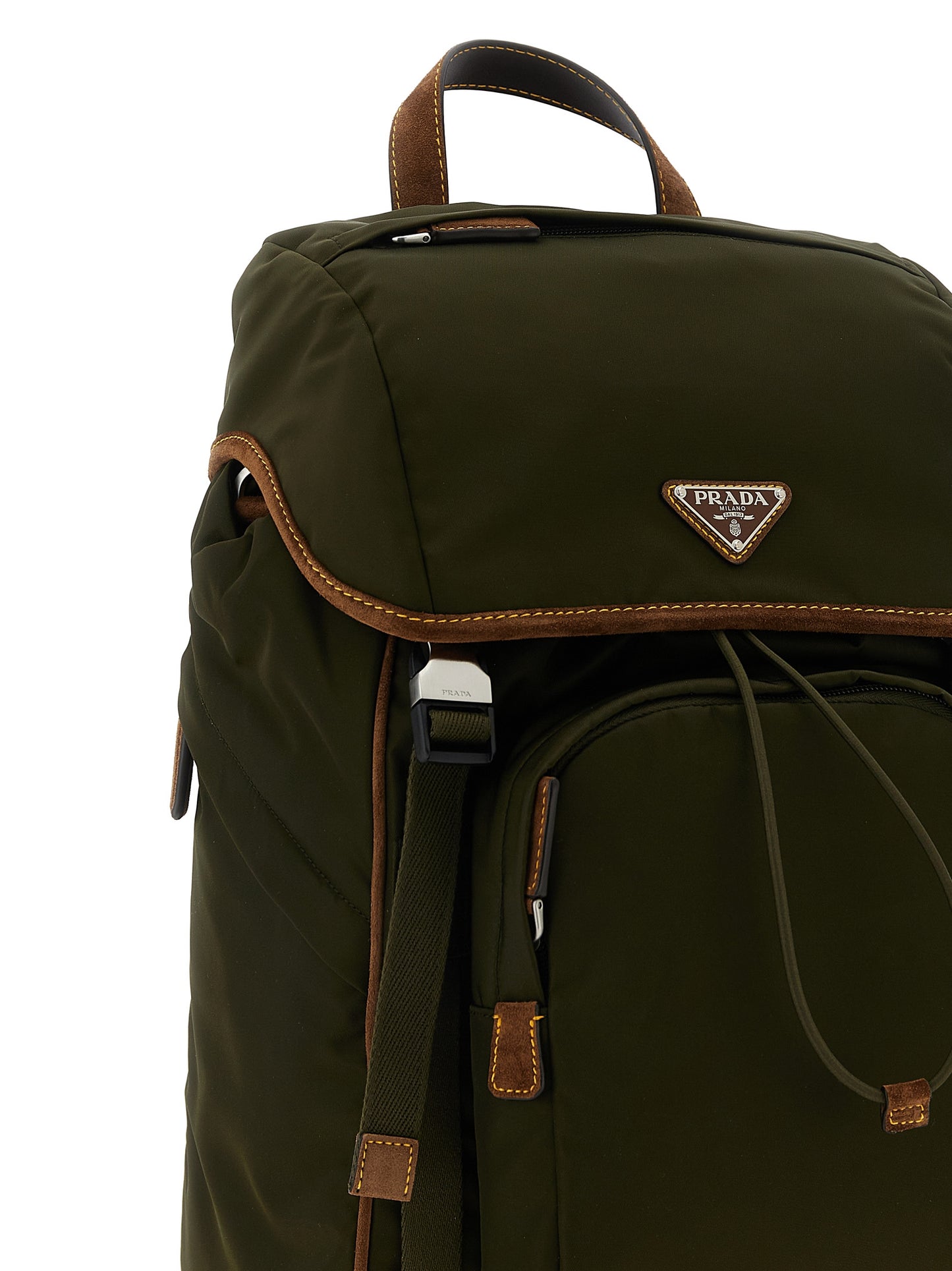 Re-Nylon and suede backpack Backpacks