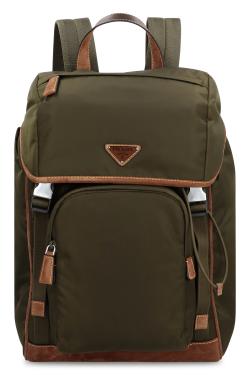Prada Leather details Re-Nylon backpack