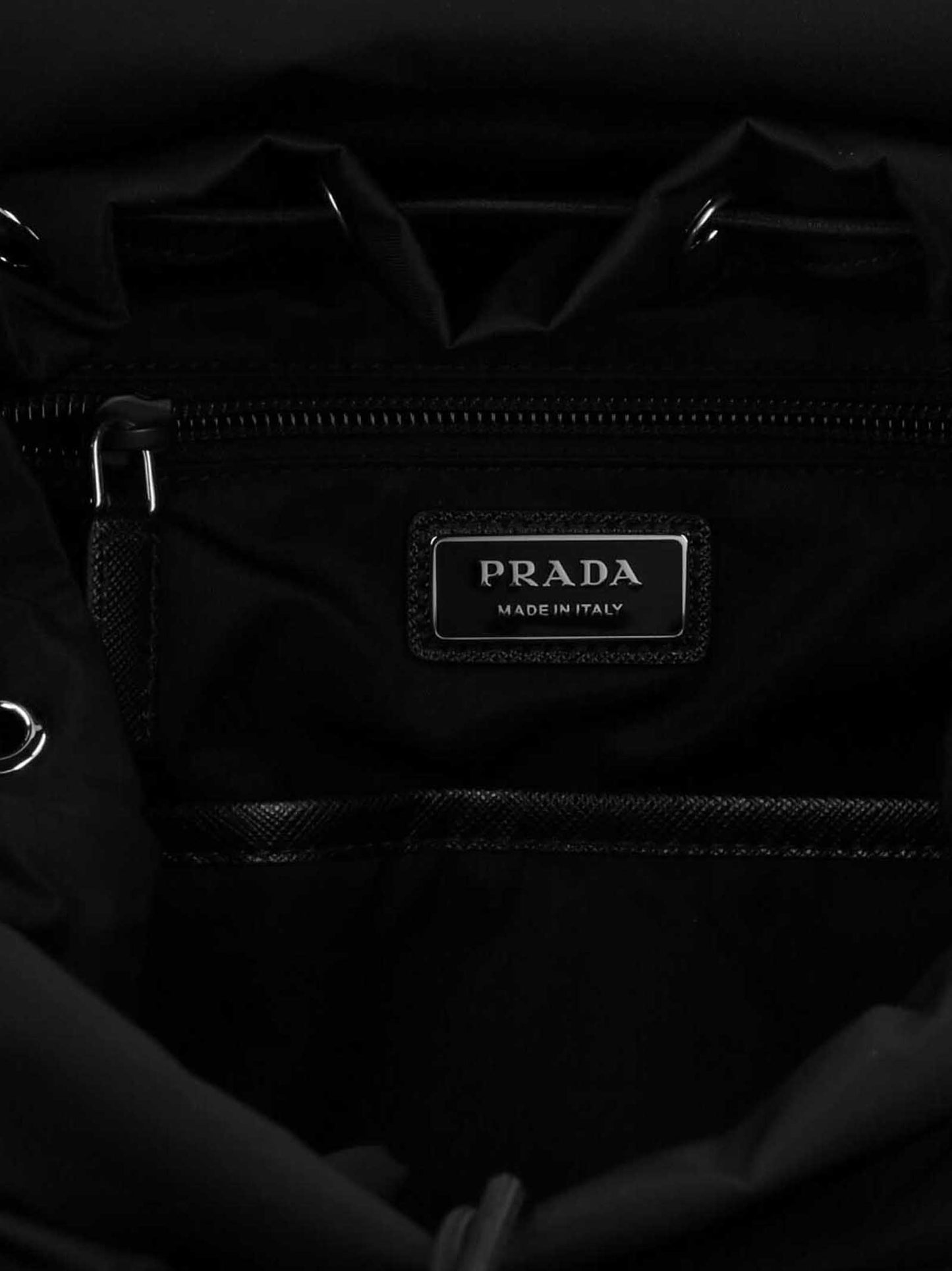 Re-nylon logo backpack Backpacks