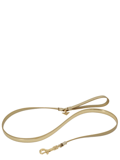 Logo leather leash Pets accesories